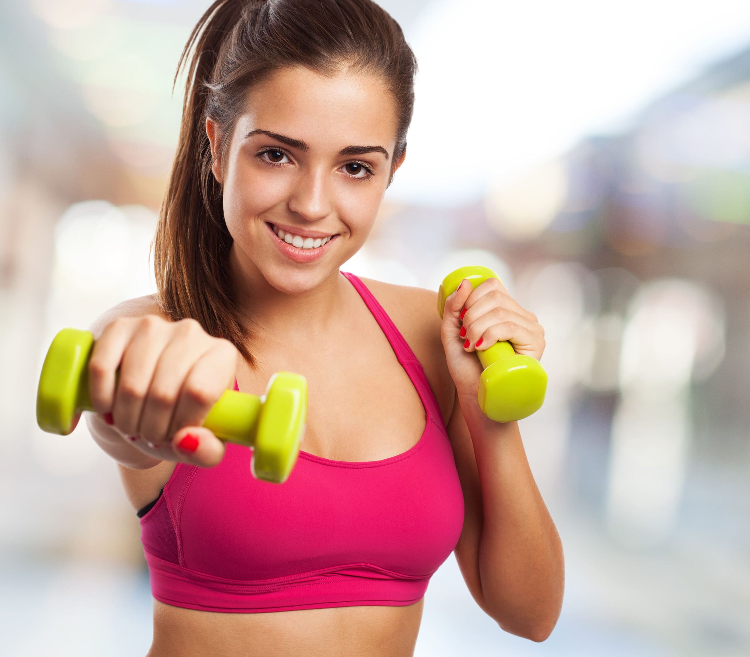 woman-with-dumbbells-shopping-center